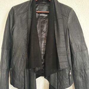 Leather Bomber Jacket